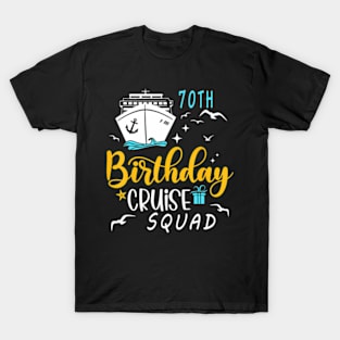 70Th Birthday Cruise Squad Gifts 2024 Matching Party Family T-Shirt